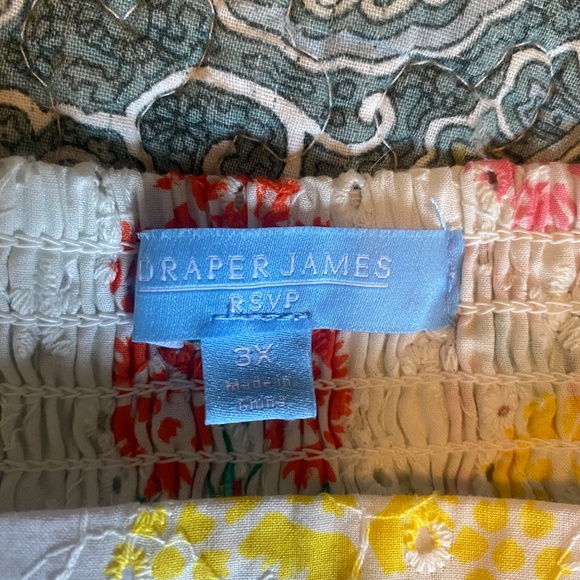 Draper James RSVP Floral Print Eyelet Puff Sleeve Top, Size 3X - Picture 13 of 13